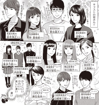 染谷みのる「ドラマ『あなたのことはそれほど』顔合わせ・本読みレポ漫画」より。