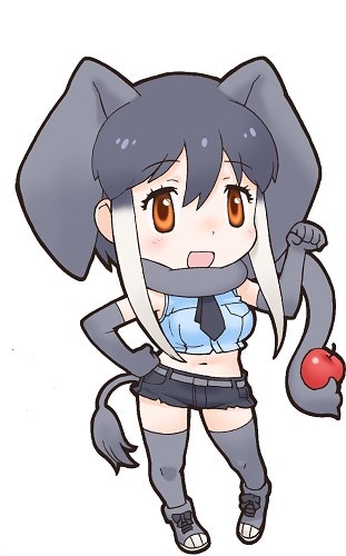 パネルに使用されているアフリカゾウのイラスト。