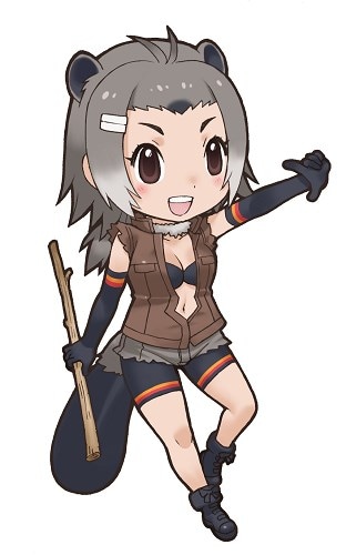 パネルに使用されているアメリカビーバーのイラスト。