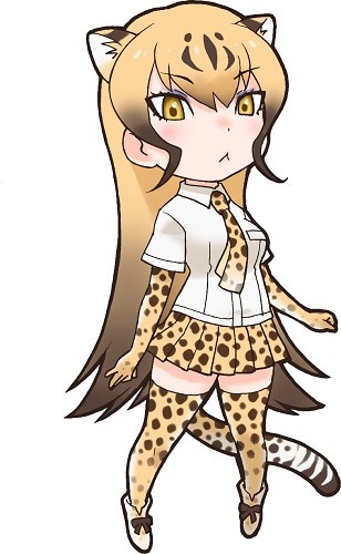 パネルに使用されているチーターのイラスト。