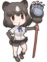 パネルに使用されているヒグマのイラスト。