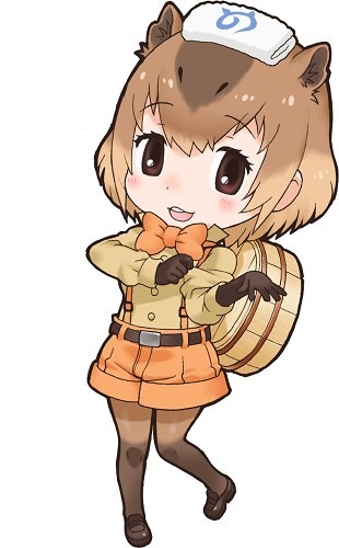 パネルに使用されているカピバラのイラスト。