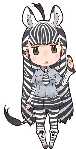 パネルに使用されているサバンナシマウマのイラスト。