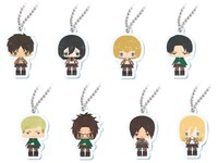 「こえだらいずA アクリルキーホルダーコレクション 進撃の巨人 attack on titan」のアクリルキーホルダー。(c)諫山創・講談社/「進撃の巨人」製作委員会 (c)TOMY