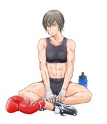 「早乙女選手、ひたかくす」カット