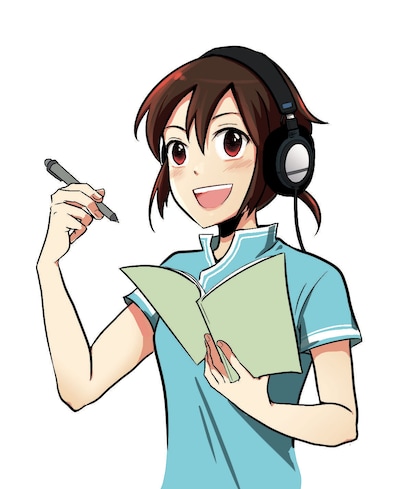 「教えて 劉老師！ 2カ国語声優の日常」のカラーカット。