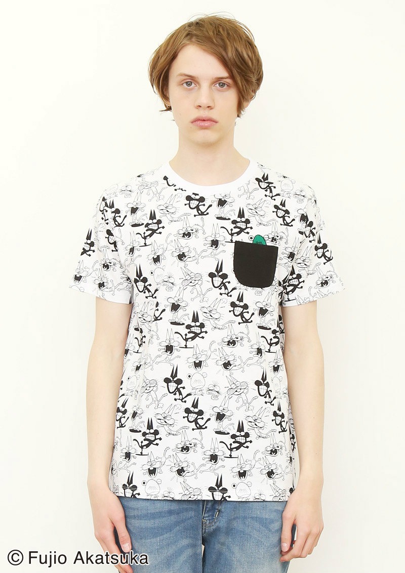 Tシャツ「ニャロメ パターン」着用画像