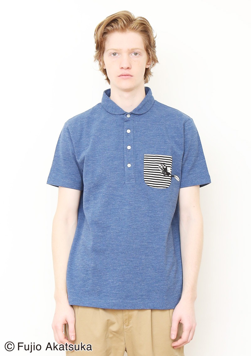 ポロシャツ「ウナギイヌ エンブロイダリー」着用画像