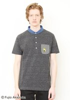 ポロシャツ「ニャロメ エンブロイダリー」着用画像