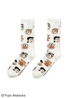 ロングソックス「天才バカボン フェイス」着用画像