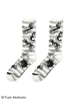 ロングソックス「ウナギイヌ パターン」着用画像