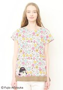 レディTシャツ「アッコちゃん フラワー」着用画像