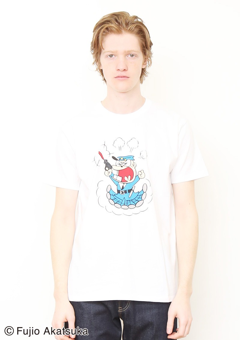 Tシャツ「目ン玉つながりのおまわりさん」着用画像