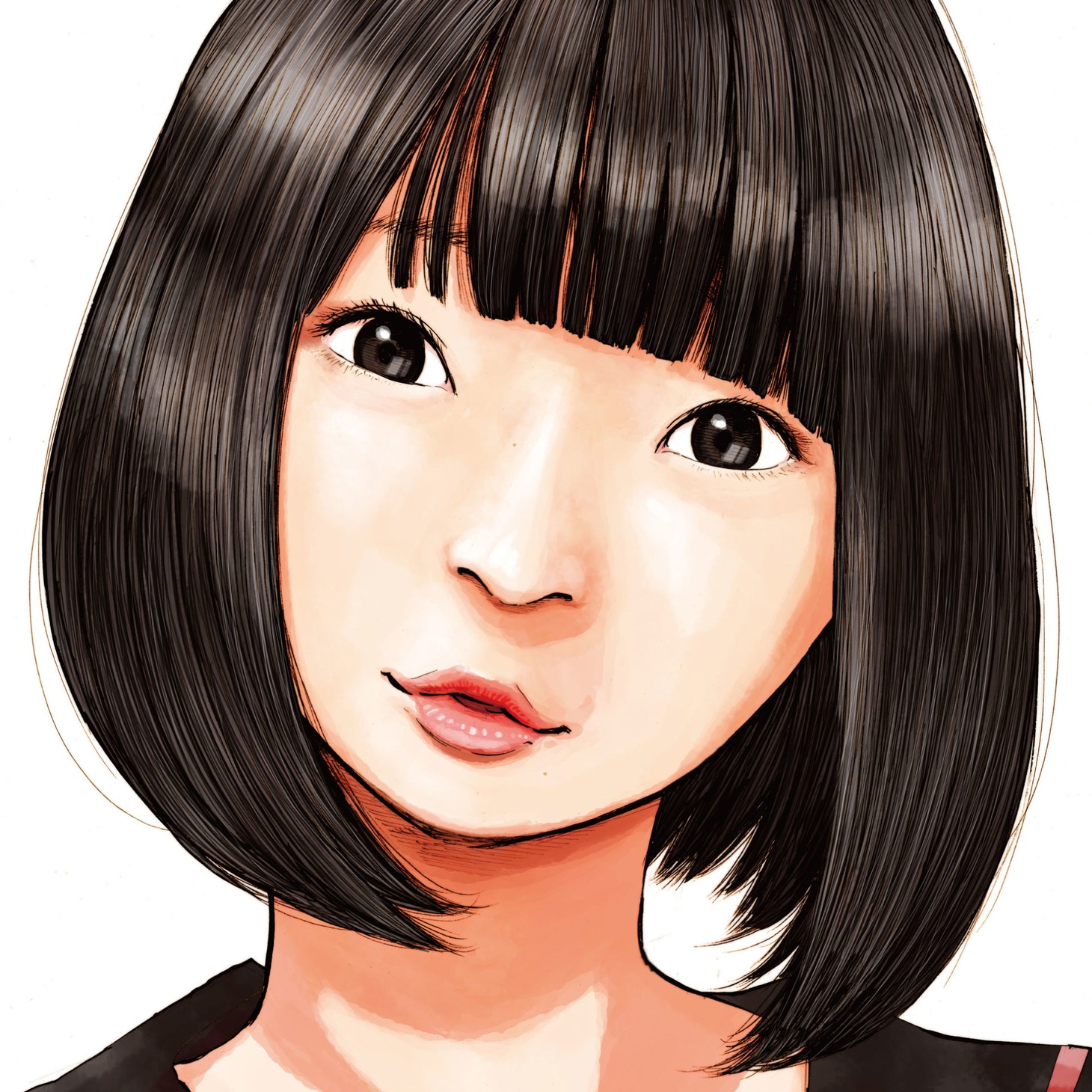 「UTANINARE!! / わたし」イラスト盤ジャケットのイラスト。