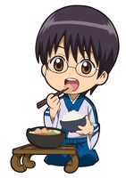 新八のアニメ描き下ろしイラスト。