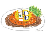 「コロコロコミック伝説（レジェンド）カフェ ～40th ANNIVERSARY～」で提供される「100%パスカル先生」メニューのイメージ。