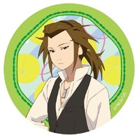 フードメニュー限定のノベルティとなる「カフェ記念キャラバッジ」の1種。