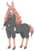 人馬の少女・君原姫乃(CV:深川芹亜)。