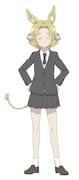 角人の少女・名楽羌子(CV:白石晴香)。