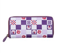 格子柄セットの長財布。