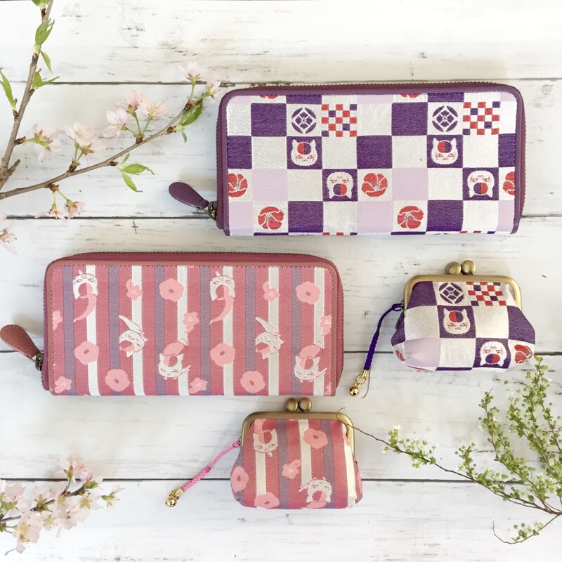 「夏目友人帳 ニャンコ先生西陣織長財布 がまぐちセット」