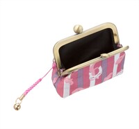 縞柄セットのがまぐち。