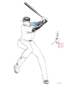 高橋洋一による大谷翔平のイラスト。