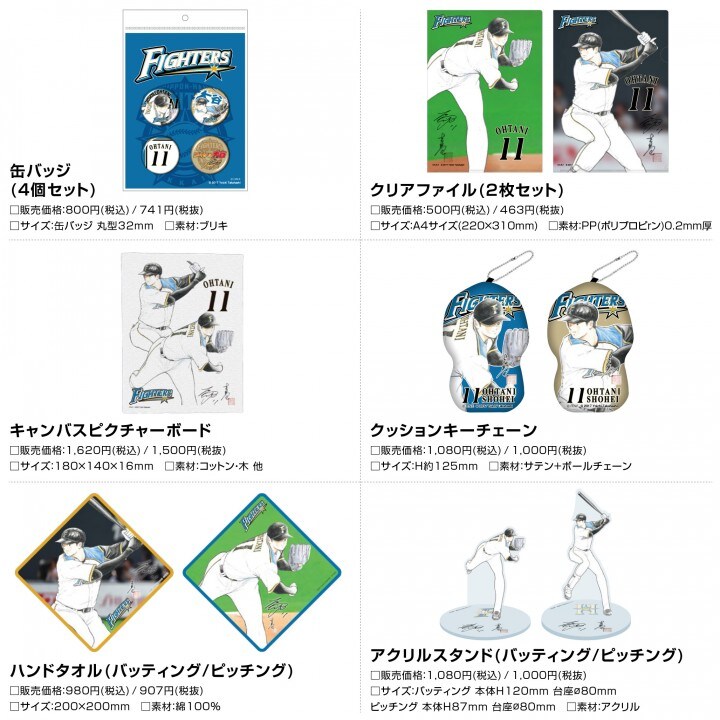 コラボグッズ第1弾のラインナップ。 - 「キャプ翼」高橋陽一が
