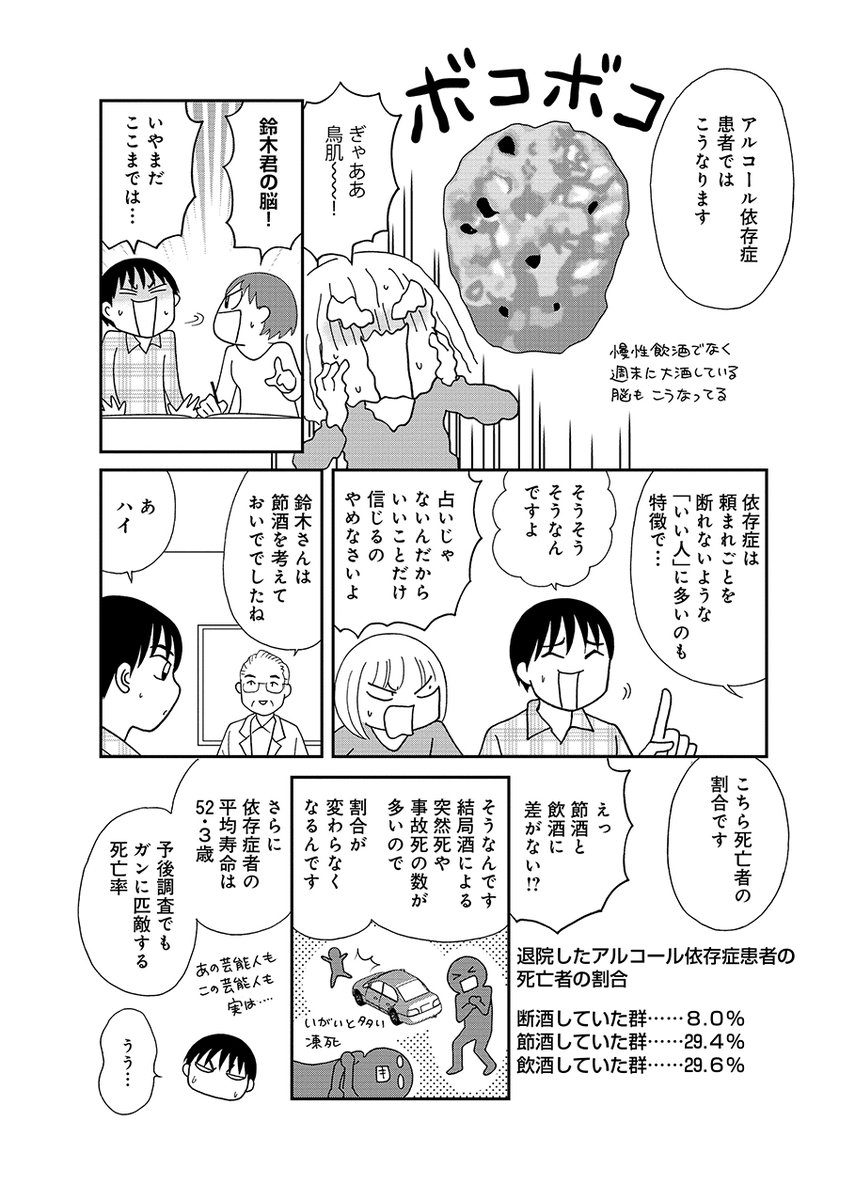 「酔うと化け物になる父がつらい」予告マンガより。