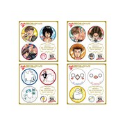 「フランスはとにっき」「頂き！成り上がり飯」の缶バッジ一覧。