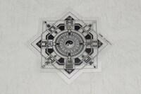 GOODSMILE ONLINE SHOP購入特典の「台座用特製羅針盤風シート」。