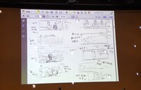 永井聡監督が描いた絵コンテ。