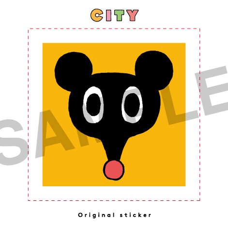 「CITY」2巻に付属する、初版限定特典“神様ステッカー”(c)あらゐけいいち／講談社