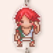 「『弱虫ペダル』待宮栄吉ドットde繋がるバースデー・アクキー＆缶バッジセット」のアクリルキーホルダー。