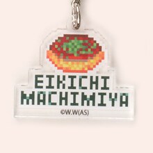 「『弱虫ペダル』待宮栄吉ドットde繋がるバースデー・アクキー＆缶バッジセット」のアクリルキーホルダー。