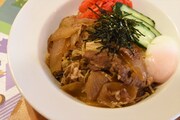 「矢三郎の大好物！特製牛丼～スキヤキ風～」
