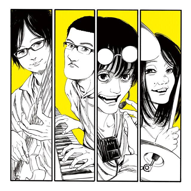 諫山創が描き下ろした「夕暮れの鳥／光の言葉」ジャケット