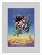 版画「悟空と神龍」