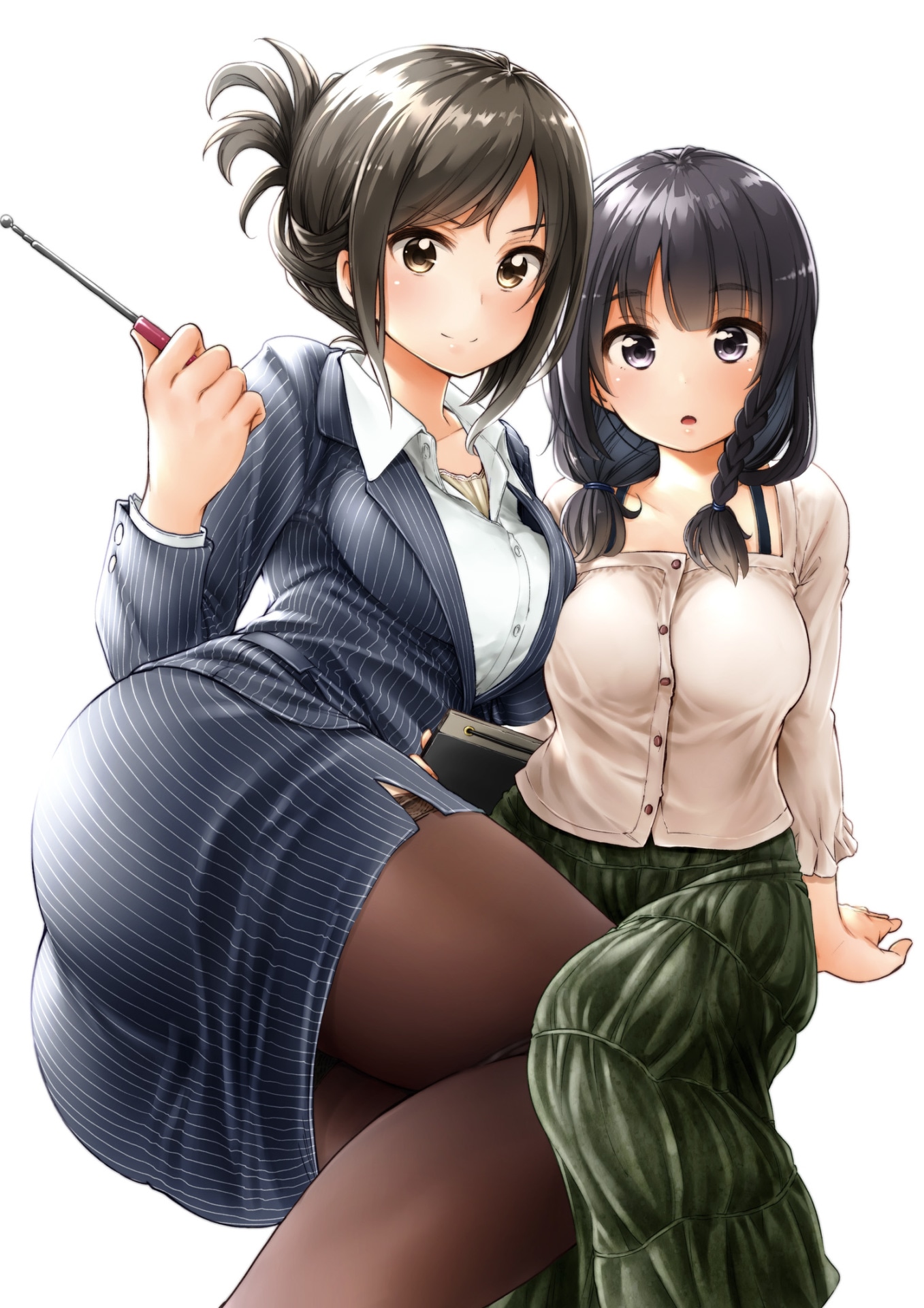 「なんでここに先生が!?」扉ページのイラスト