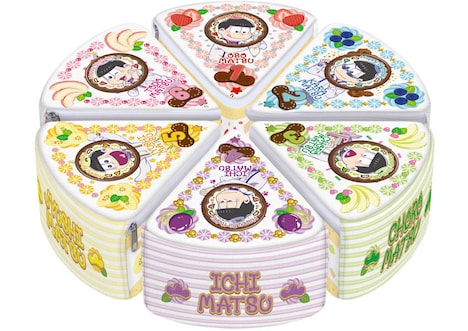 B賞～G賞「おそ松誕生日ケーキ」の組み合わせイメージ。