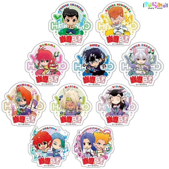 全10種の「きゃらみゅトレーディングアクリルバッジ」。