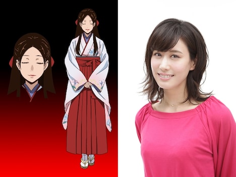 西洞院百合子役の奈波果林。