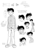 「笑いのカイブツ」キャラ設定画