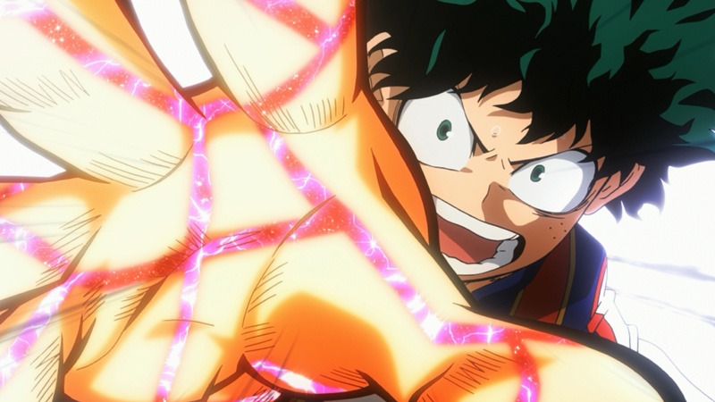 「僕のヒーローアカデミア」のカット。