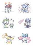 マイメロやプリンに扮した6つ子が動く！おそ松×サンリオのLINEスタンプ