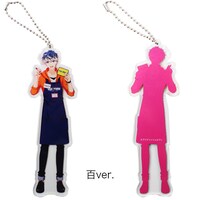 百のアクリルキーホルダー。