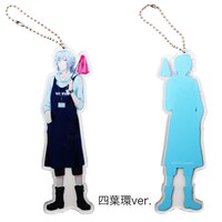 四葉環のアクリルキーホルダー。