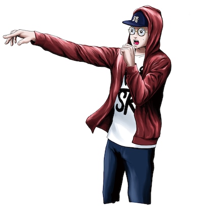 「ライミングマン」イラスト