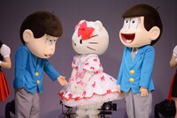 キティちゃんに手を差し伸べる一松。