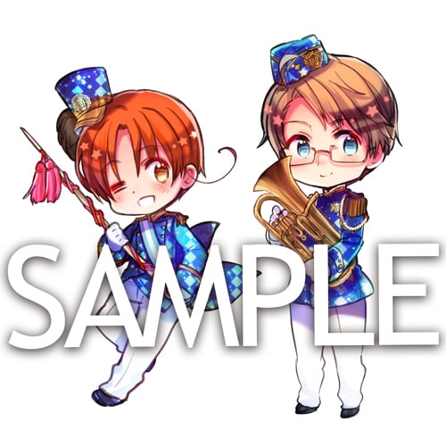 「ヘタリア キャラクターソングCD The BEST」ジャケットイラストのサンプル